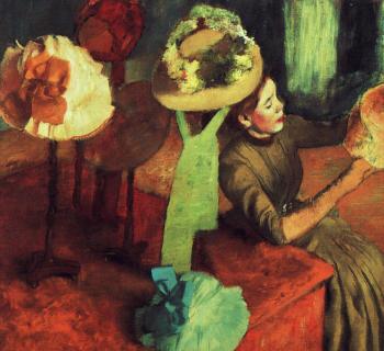 Edgar Degas : The Millinery Shop